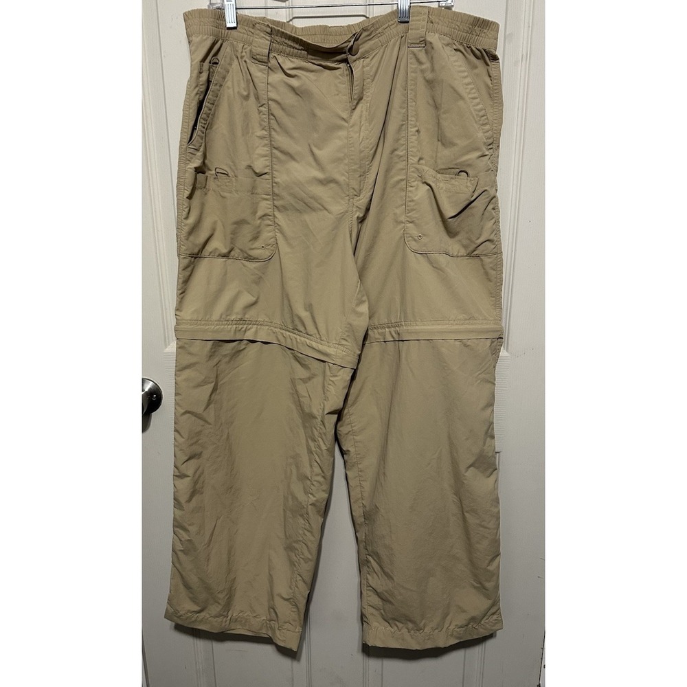 Islamorada Convertible Pants Shorts Khaki Nylon Hiking Athletic Size Large